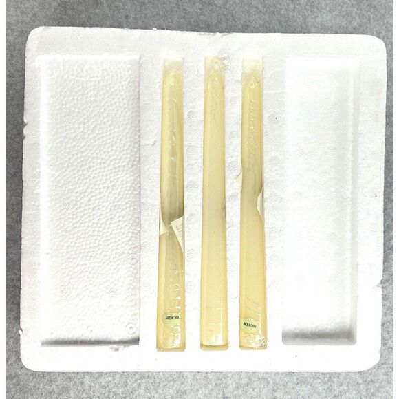 MACYS Candle Holders Ceramic Rose Dinner Set 3 + Candles Christmas Holiday NEW - Picture 5 of 11